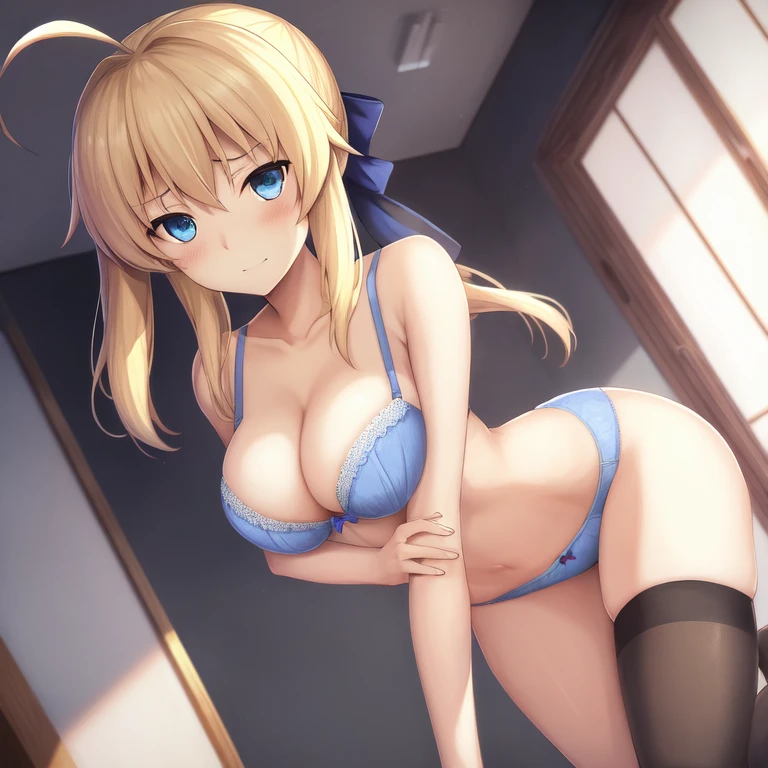 [Holara] Fate Saber Anime style Bra Embarrassed Indoor [Illustration]